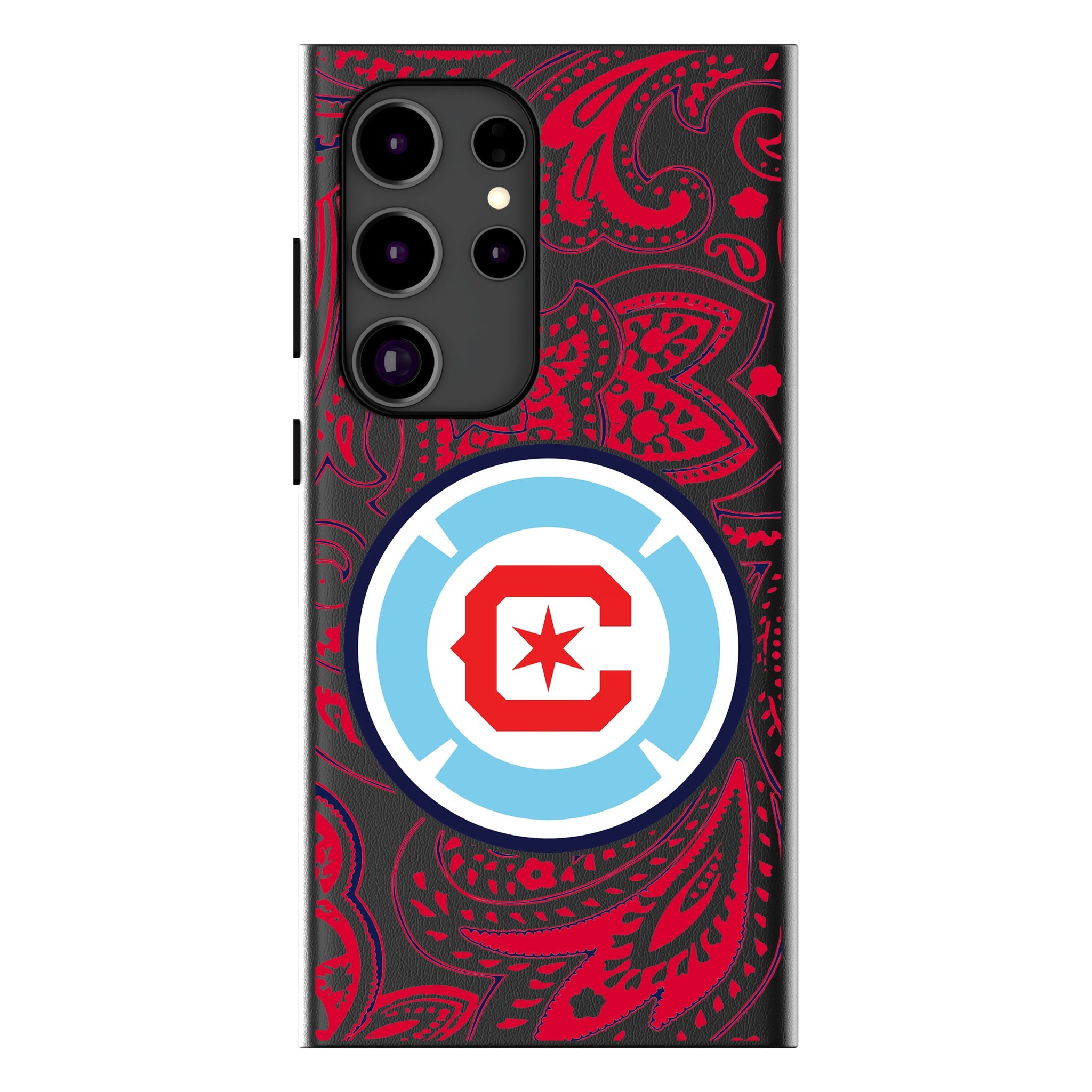 Chicago Fire Paisley MagSafe Compatible Phone Case for Samsung Galaxy 11