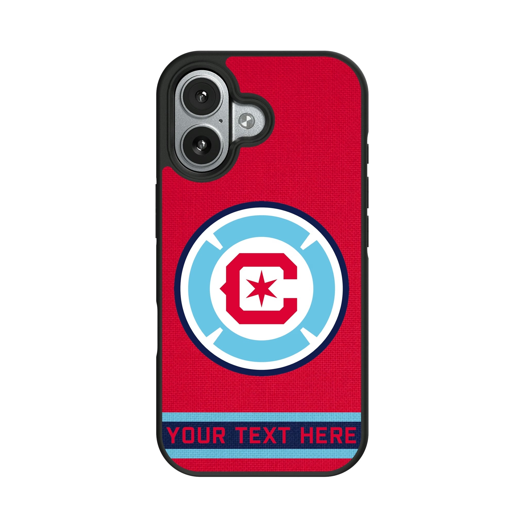 Chicago Fire Personalized Stripe Bump Phone Case for Apple iPhone 9