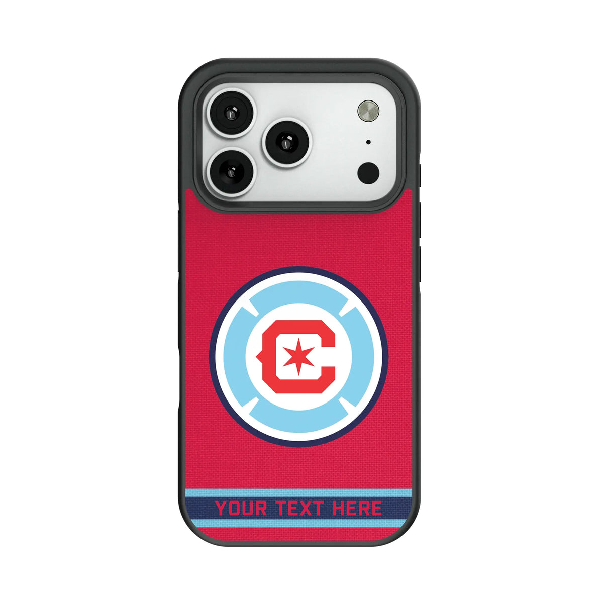 Chicago Fire Personalized Stripe Bump Phone Case for Apple iPhone 14