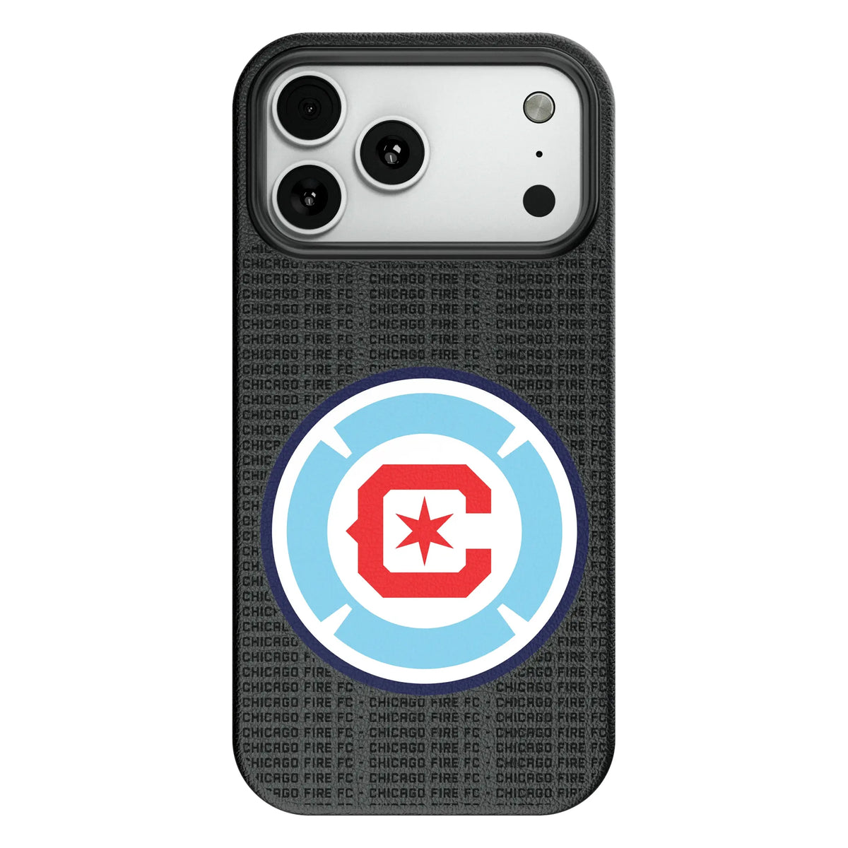 Chicago Fire Text Backdrop MagSafe Compatible Phone Case for Apple iPhone 8