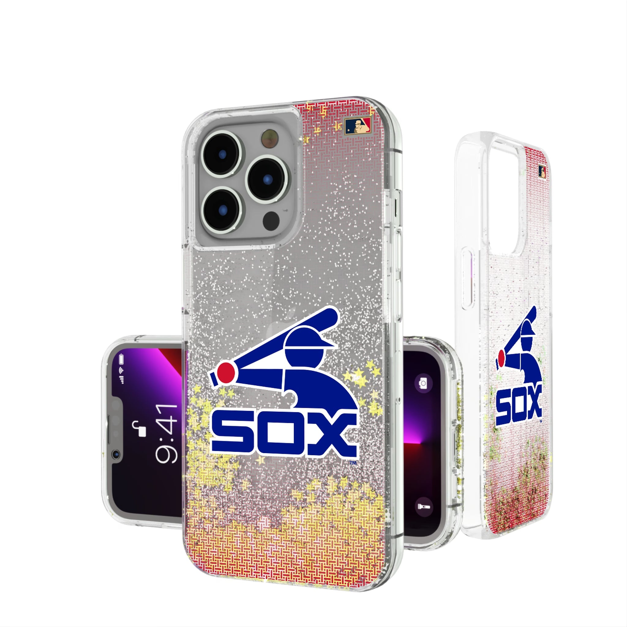 Chicago White Sox 1976-1981 - Cooperstown Collection Linen Glitter Phone Case 8