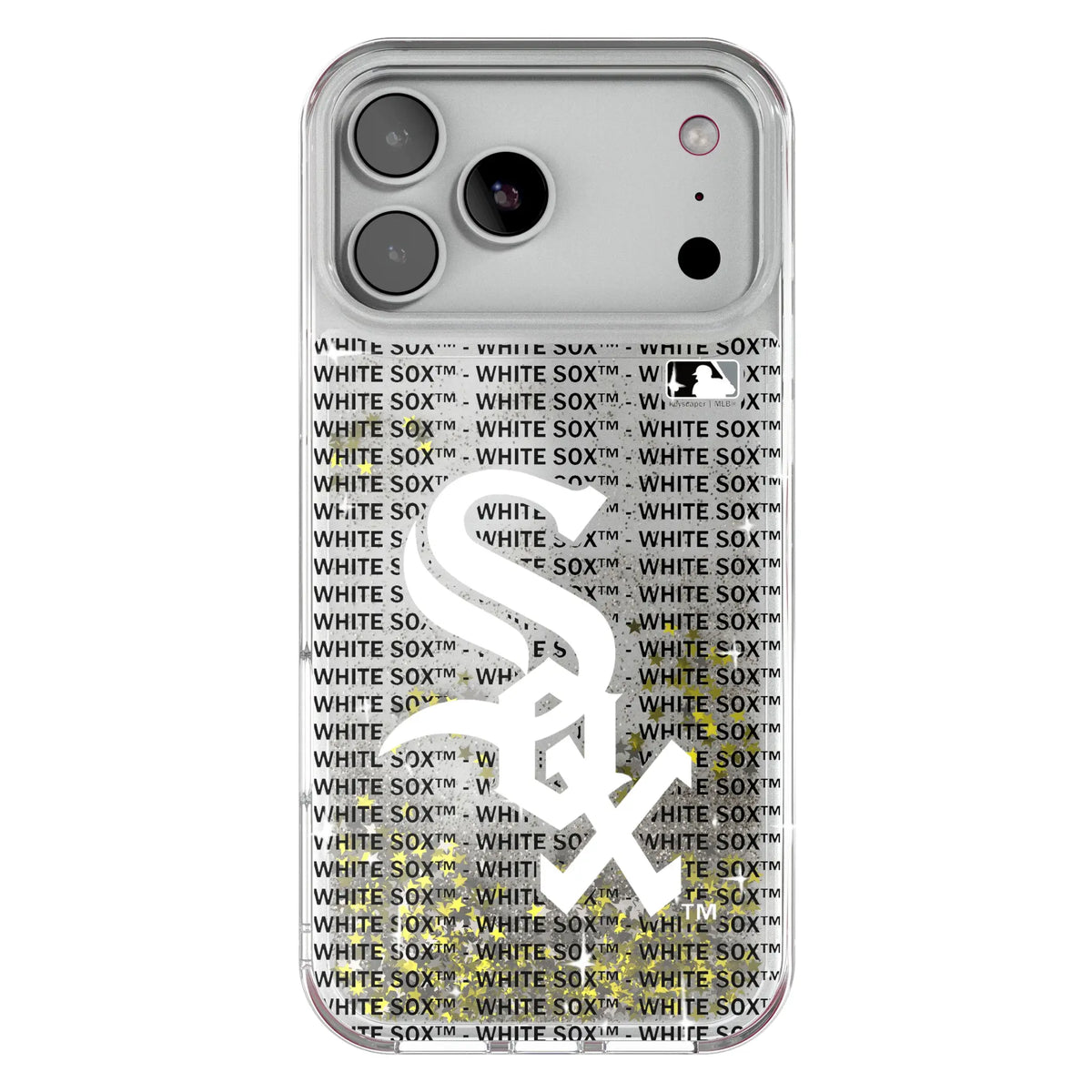 Chicago White Sox Text Backdrop Glitter Phone Case 19