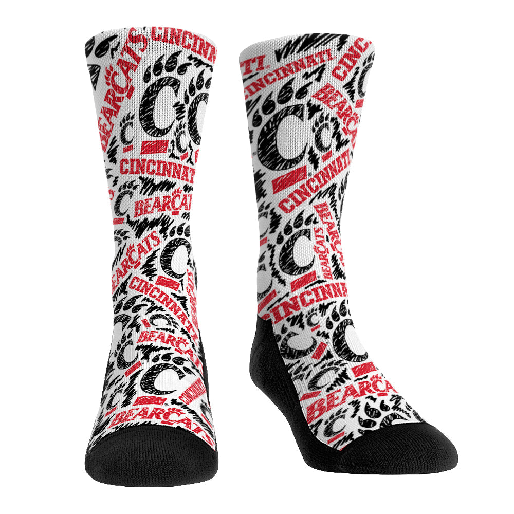 Cincinnati Bearcats - Logo Sketch | Rock 'Em Socks 1