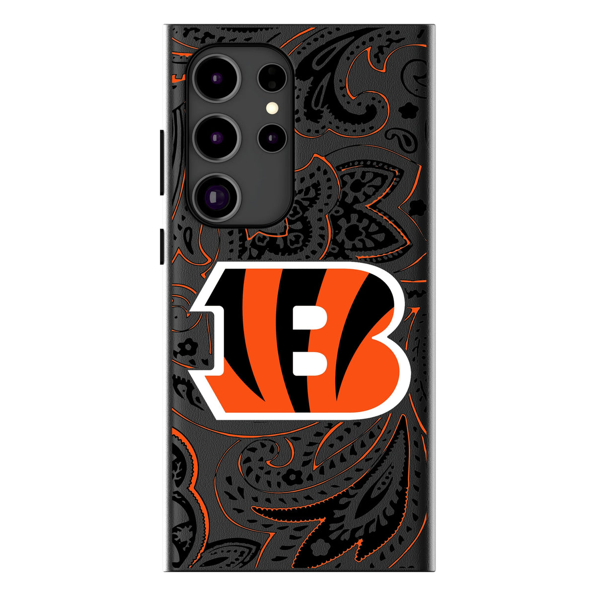 Cincinnati Bengals Paisley MagSafe Compatible Phone Case for Samsung Galaxy 18