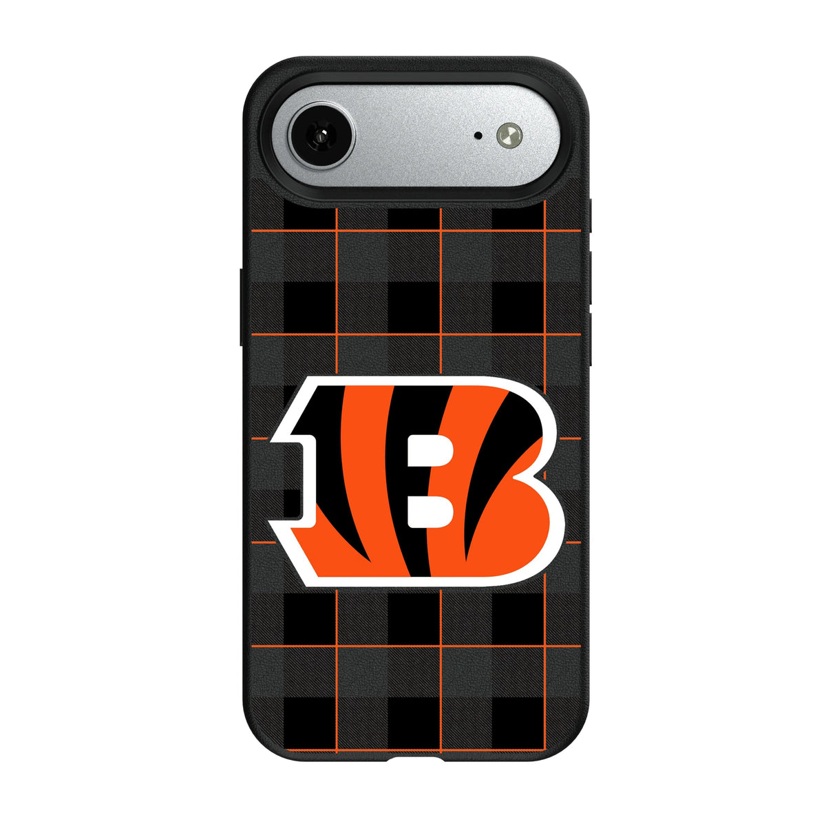 Cincinnati Bengals Plaid MagSafe Compatible Phone Case for Apple iPhone 8