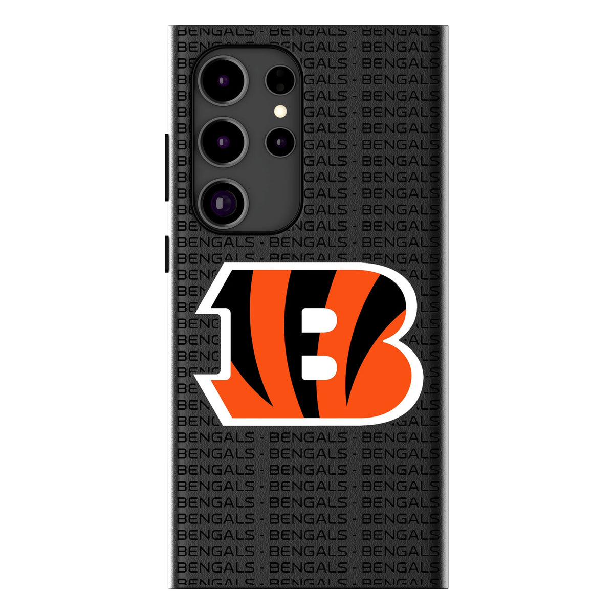 Cincinnati Bengals Text Backdrop MagSafe Compatible Phone Case for Samsung Galaxy 13