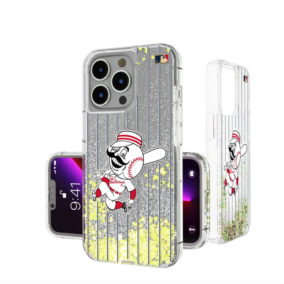 Cincinnati Reds 1953-1967 - Cooperstown Collection Pinstripe Glitter Phone Case 12