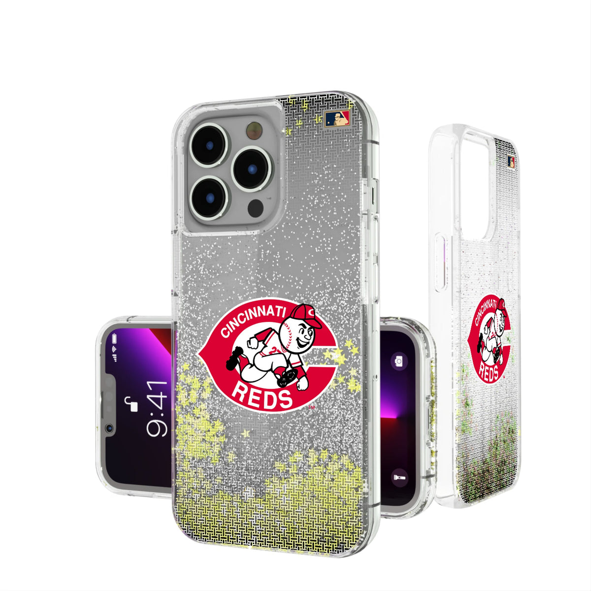 Cincinnati Reds 1974-1992 - Cooperstown Collection Linen Glitter Phone Case 13