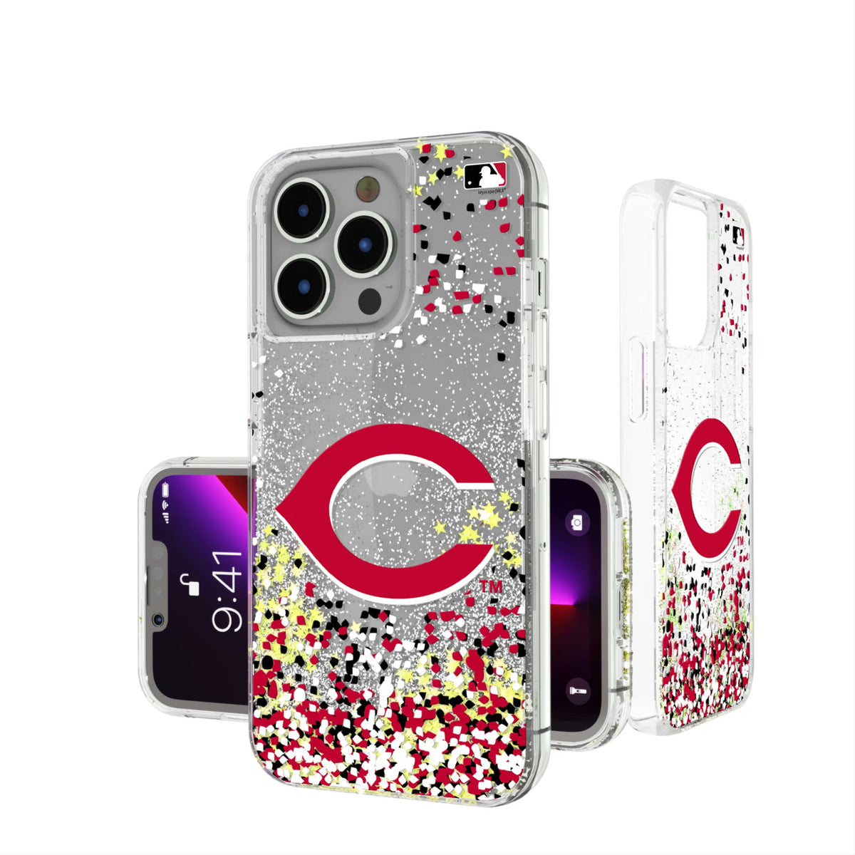 Cincinnati Reds Confetti Glitter Phone Case 7