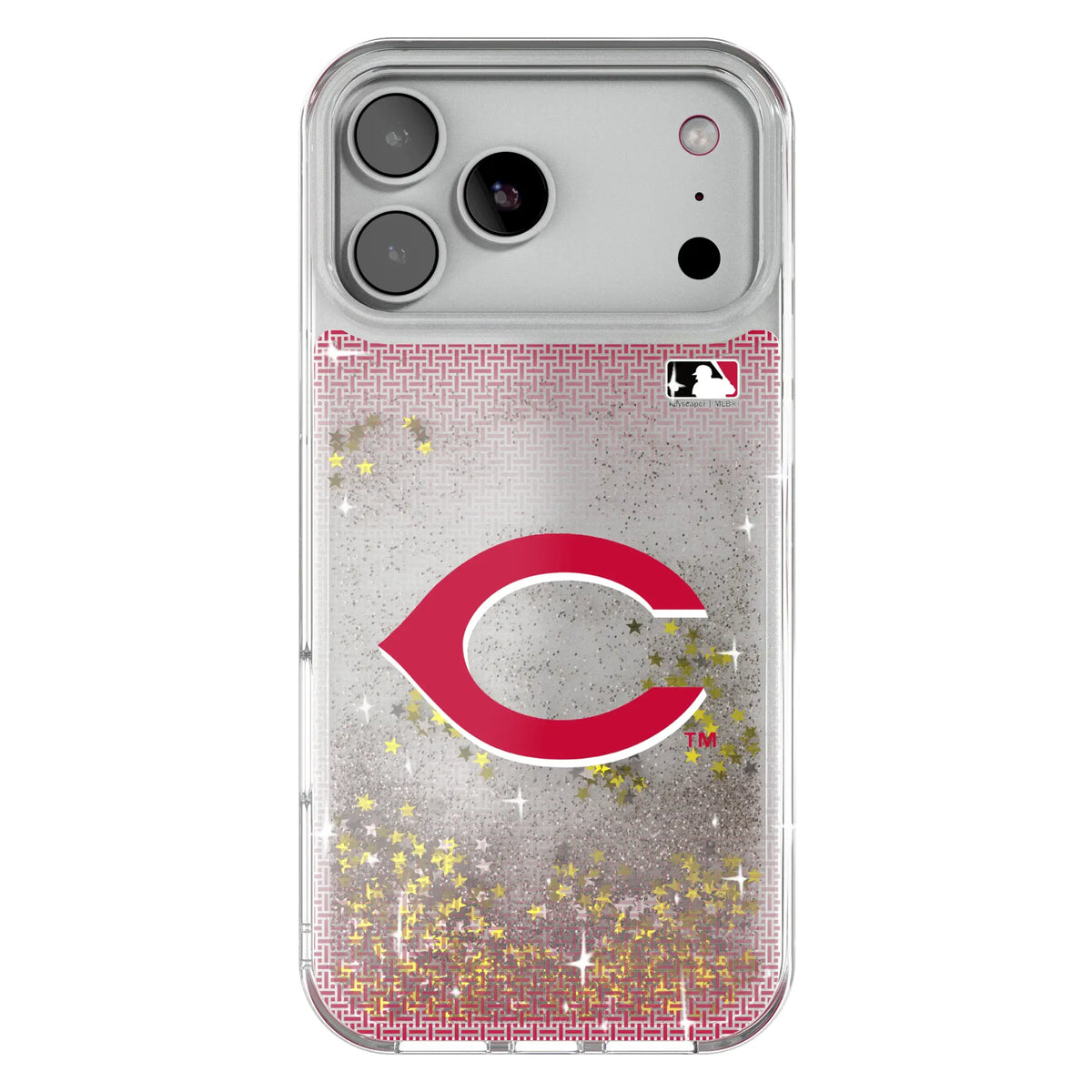 Cincinnati Reds Linen Glitter Phone Case 19