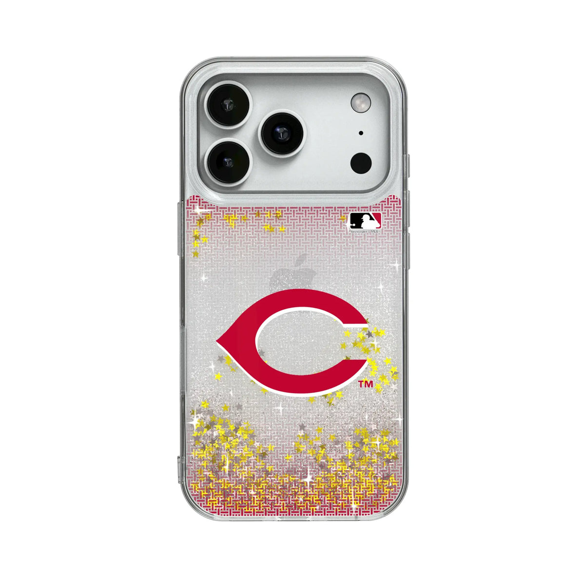 Cincinnati Reds Linen Glitter Phone Case 18
