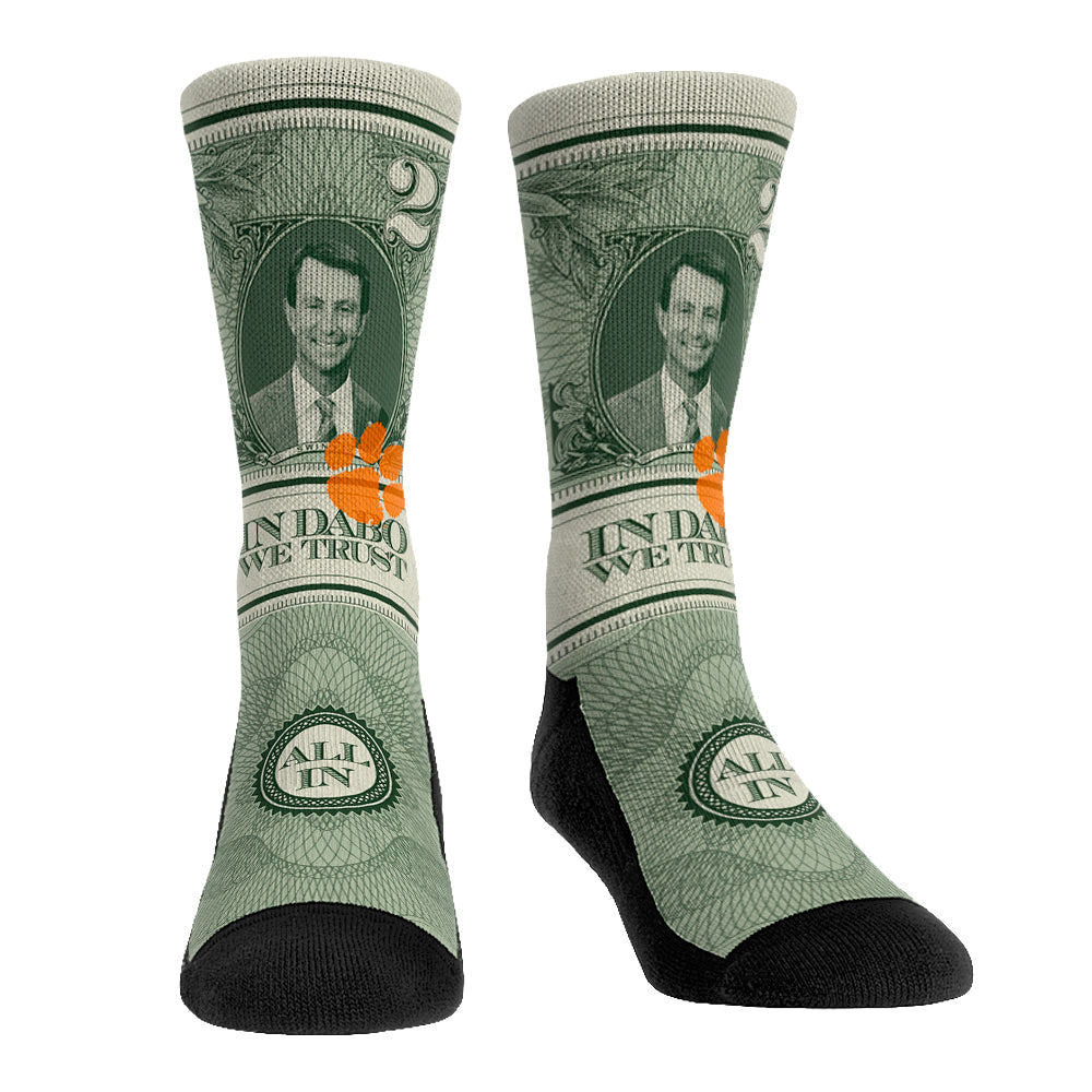 Clemson Tigers - Dabo Swinney $2 Bill | Rock 'Em Socks