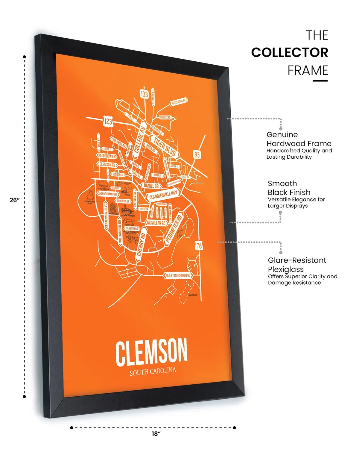 Clemson, South Carolina street map 12