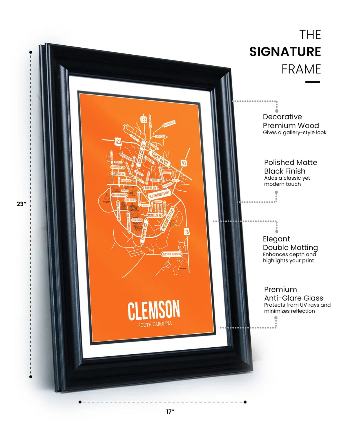 Clemson, South Carolina street map 14