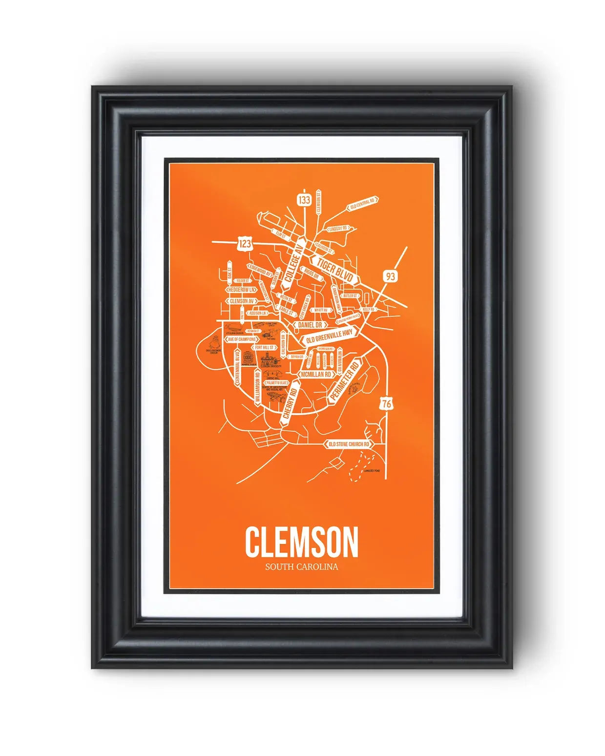 Clemson, South Carolina street map 13