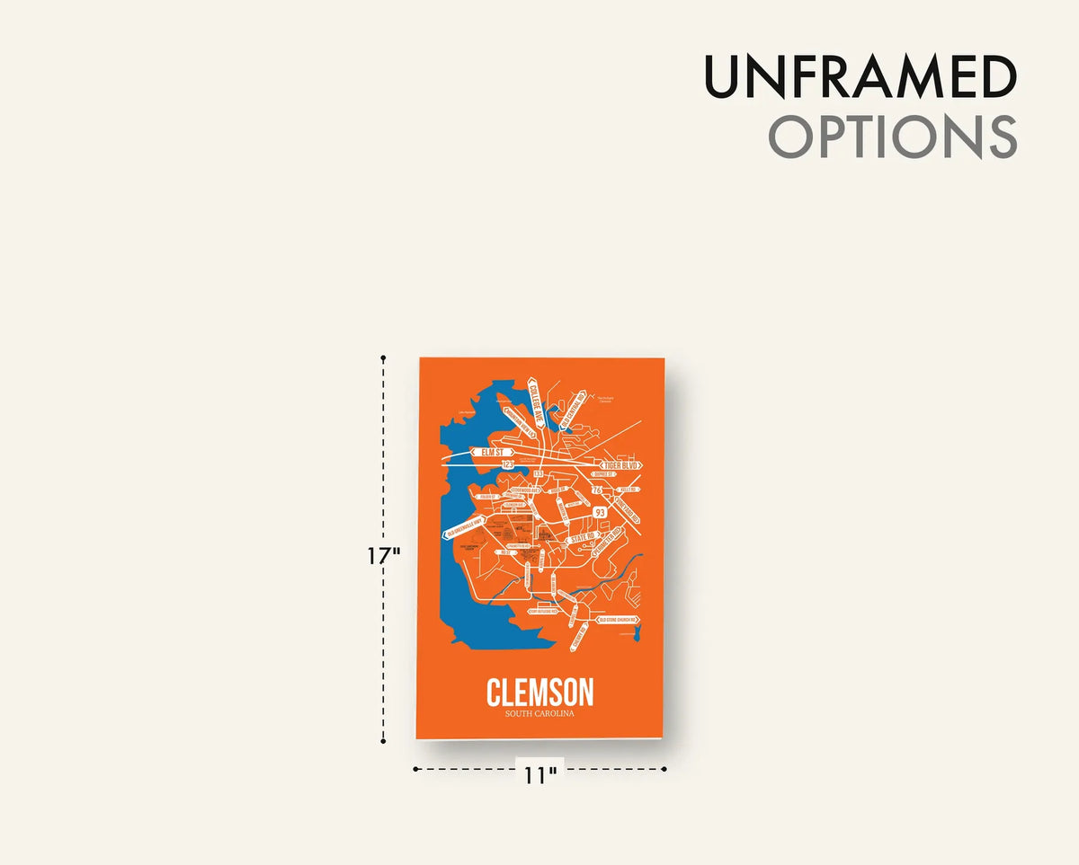 Clemson, South Carolina street map 17