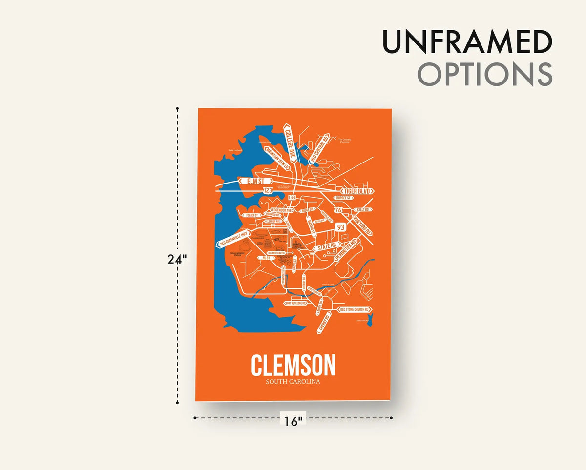 Clemson, South Carolina street map 18