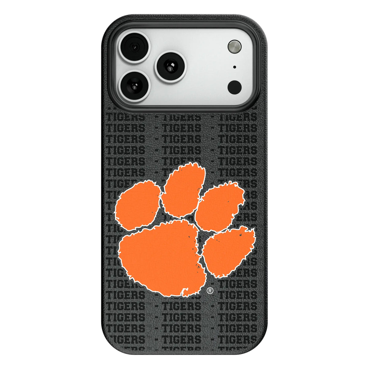 Clemson University Tigers Text Backdrop MagSafe Compatible Phone Case for Apple iPhone 8