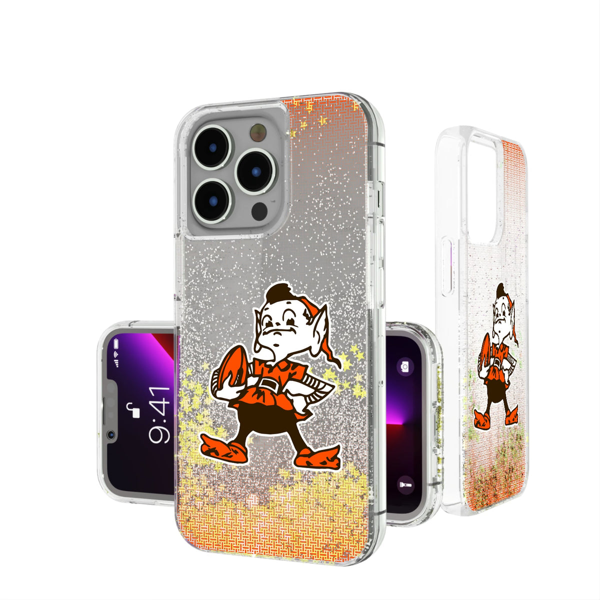 Cleveland Browns Historic Collection Linen Glitter Phone Case 10