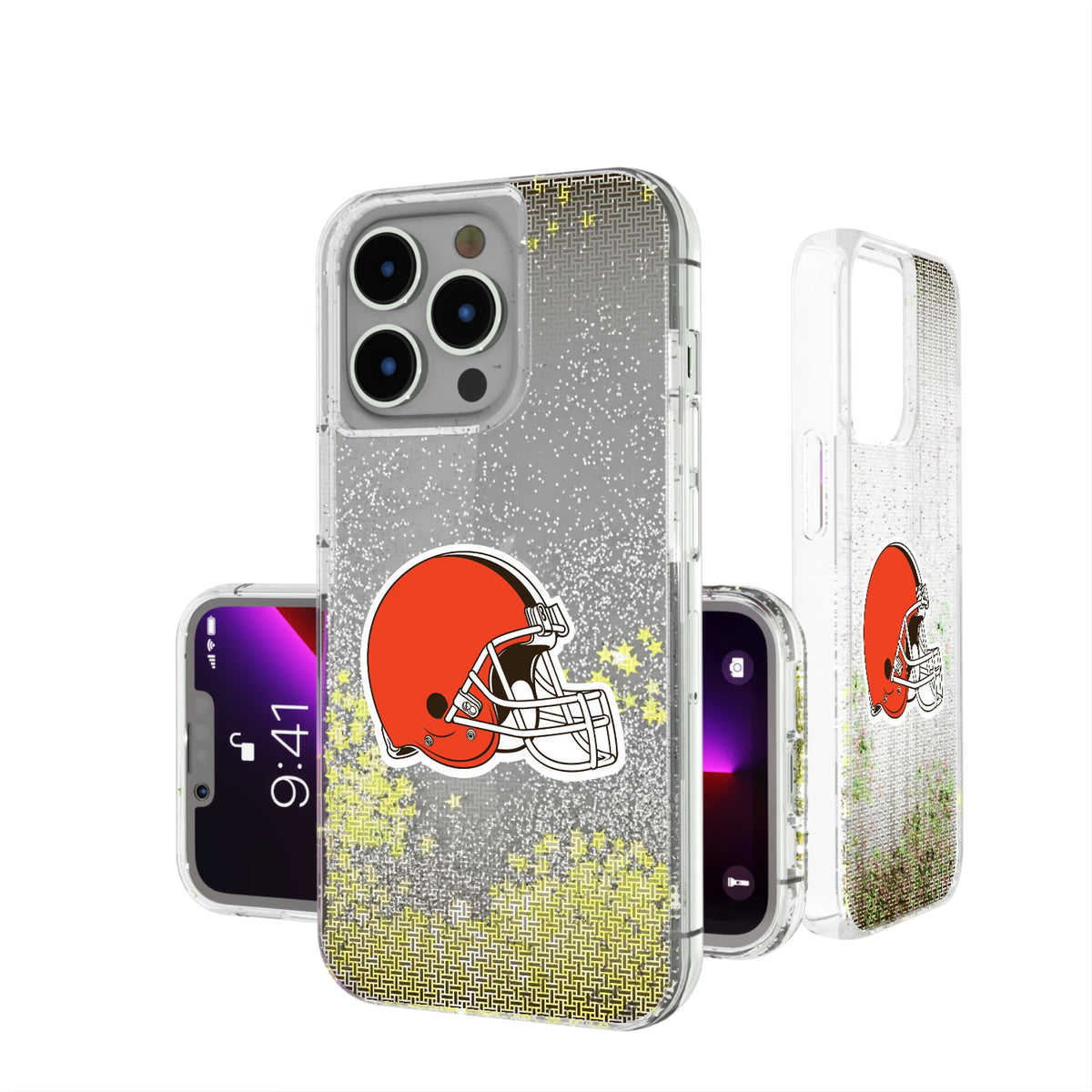 Cleveland Browns Linen Glitter Phone Case for Apple iPhone 17