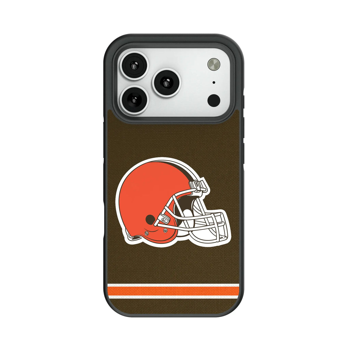 Cleveland Browns Stripe Bump Phone Case for Apple iPhone 15
