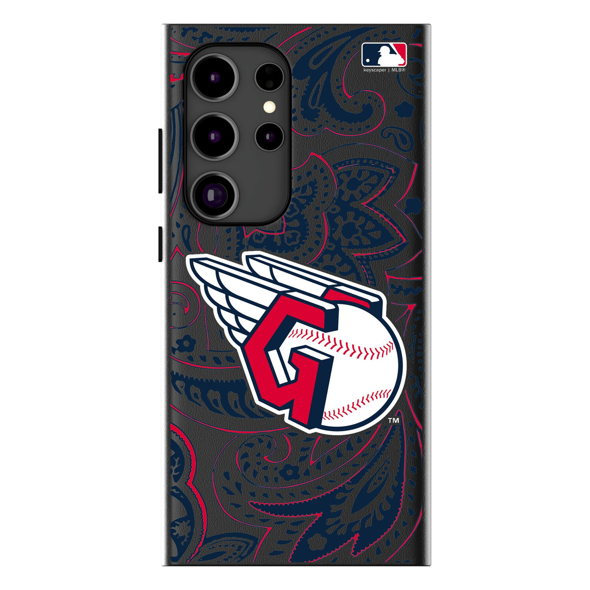 Cleveland Guardians Paisley MagSafe Compatible Phone Case for Samsung Galaxy 13