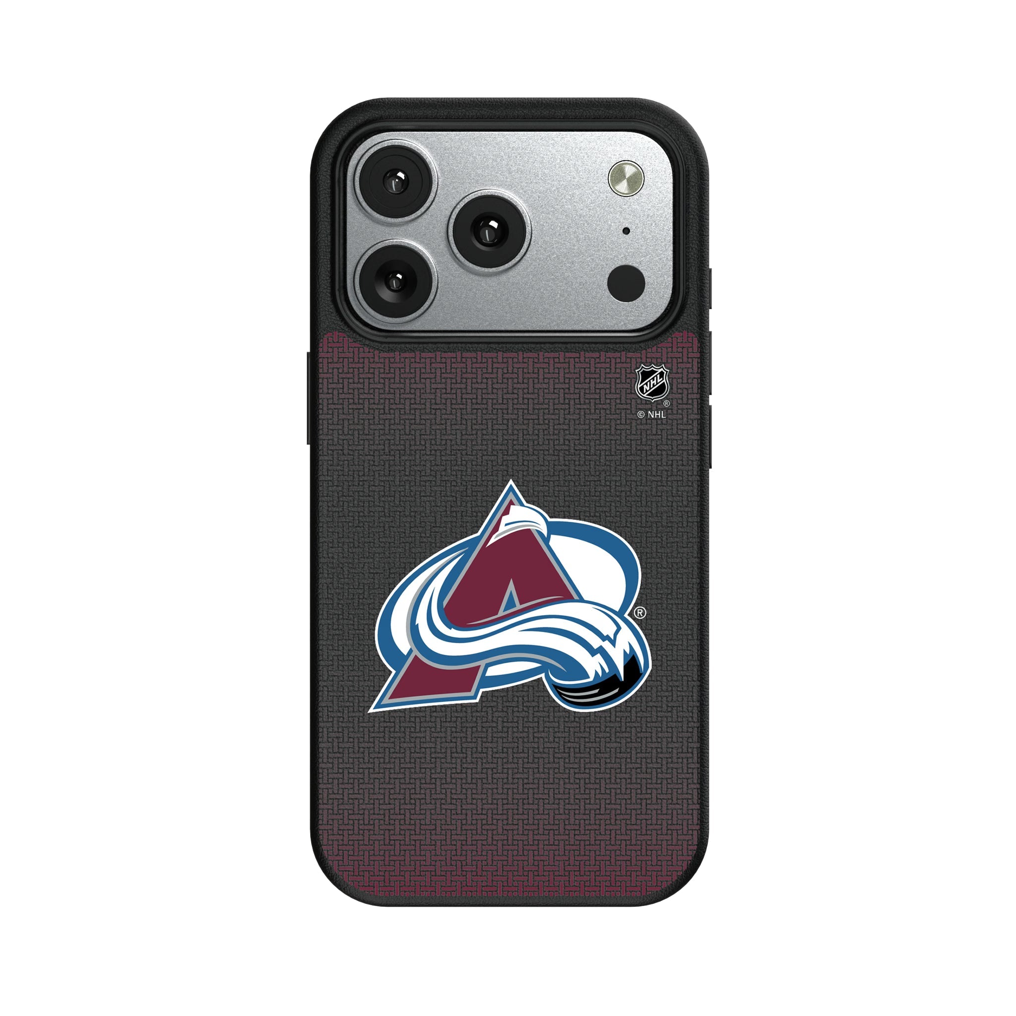Colorado Avalanche Linen MagSafe Compatible Phone Case for Apple iPhone 9