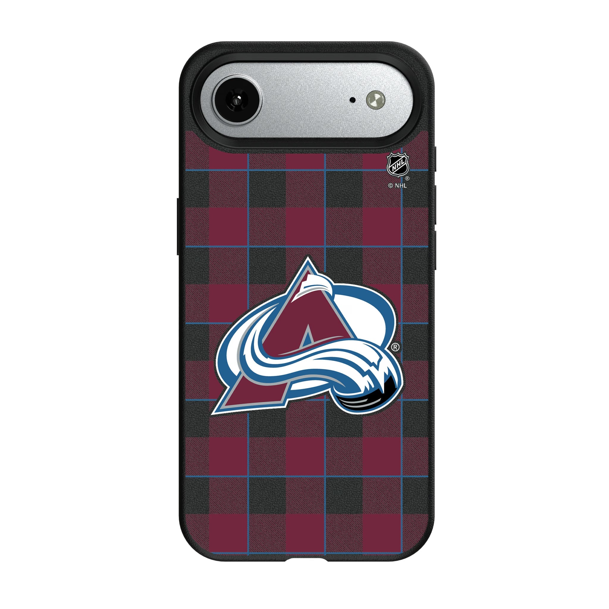 Colorado Avalanche Plaid MagSafe Compatible Phone Case for Apple iPhone 8