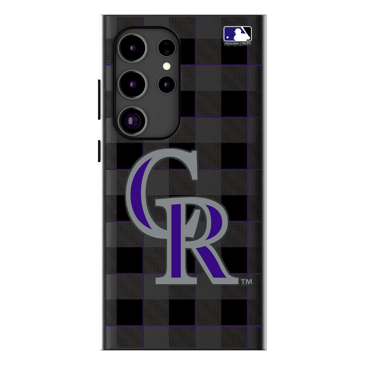 Colorado Rockies Plaid MagSafe Compatible Phone Case for Samsung Galaxy 15