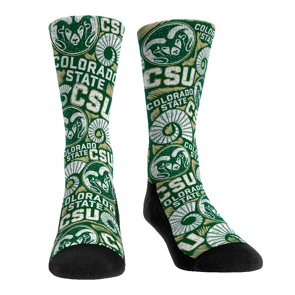 Colorado State Rams - Logo Sketch | Rock 'Em Socks