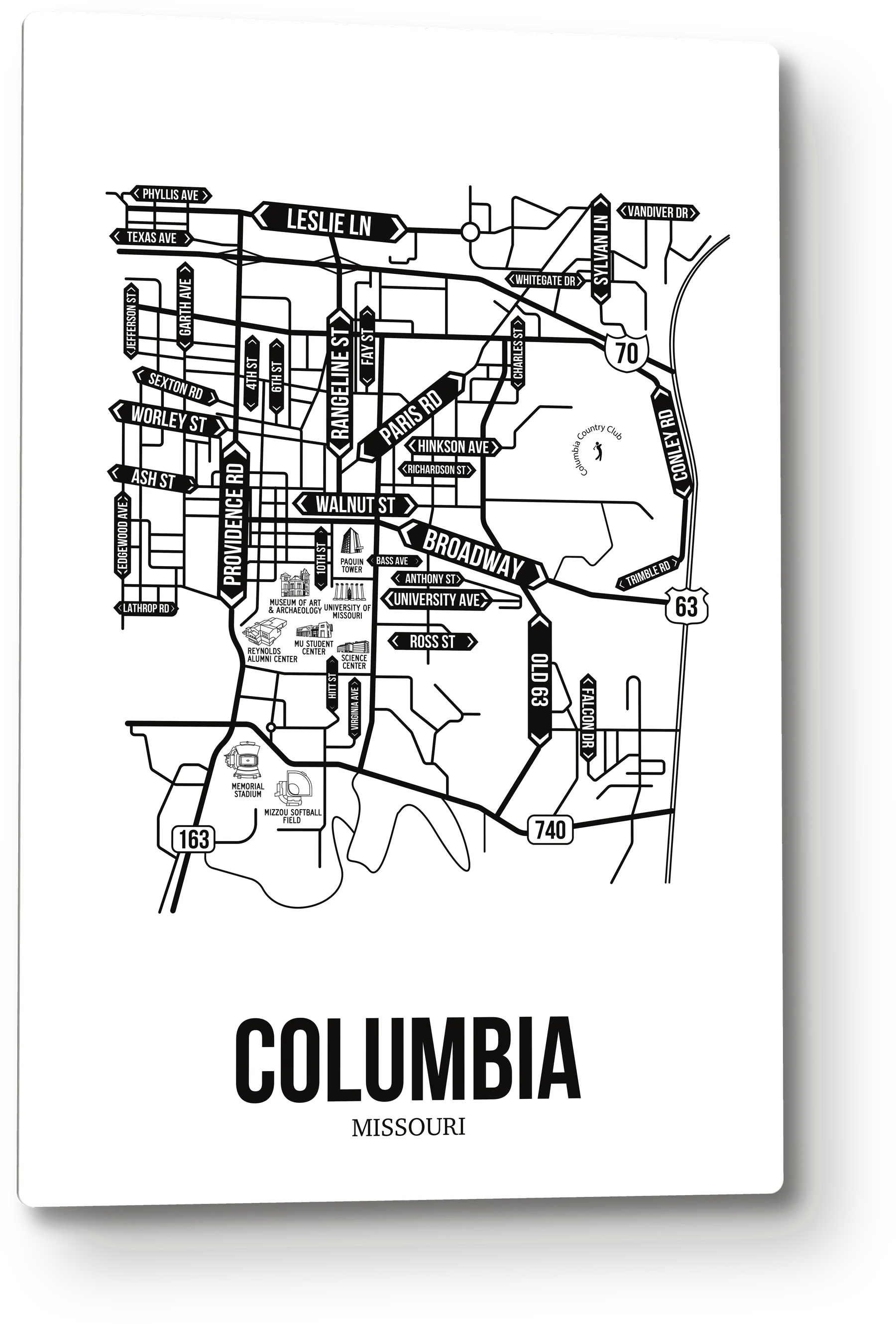 Columbia, Missouri street map 8