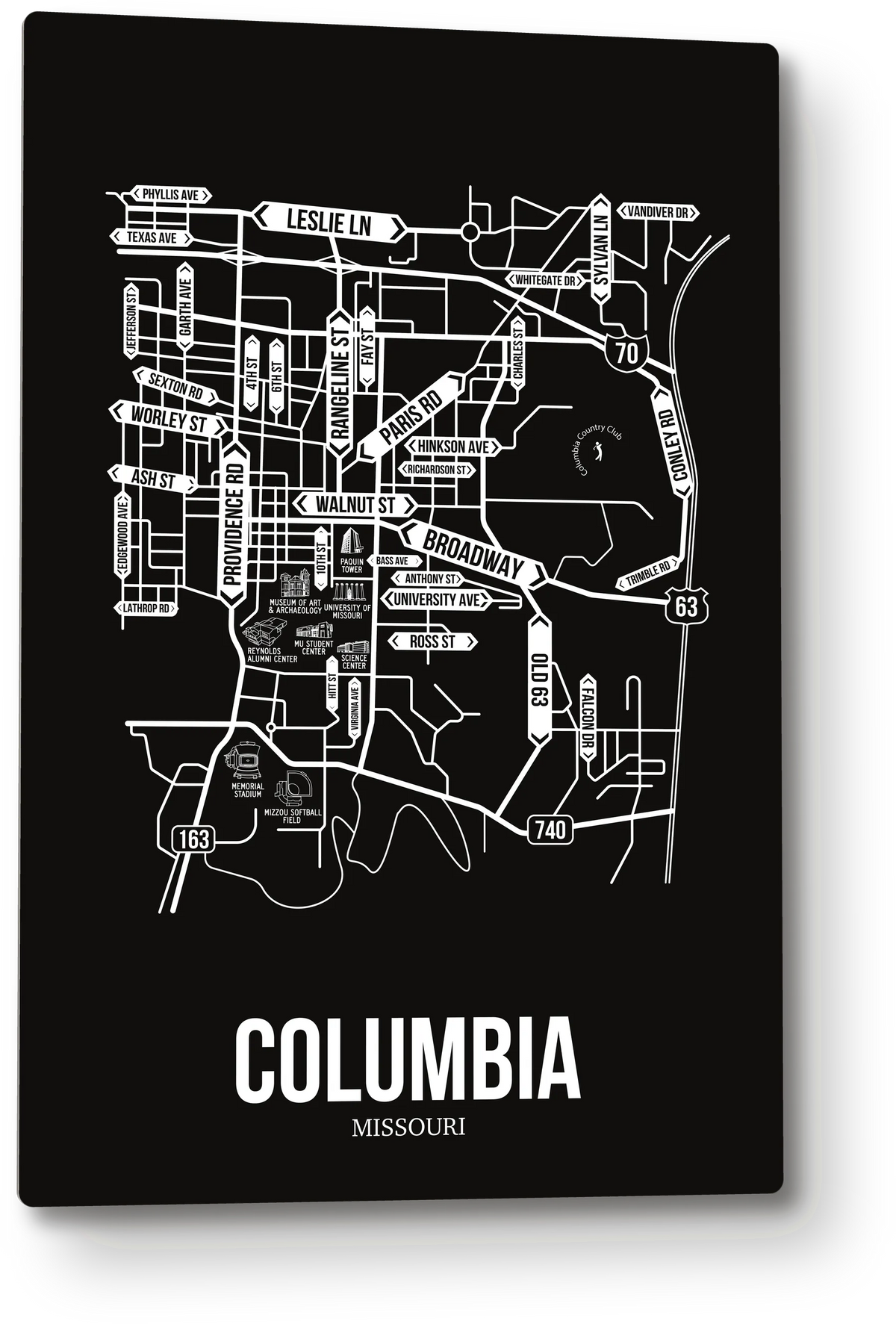Columbia, Missouri street map 9