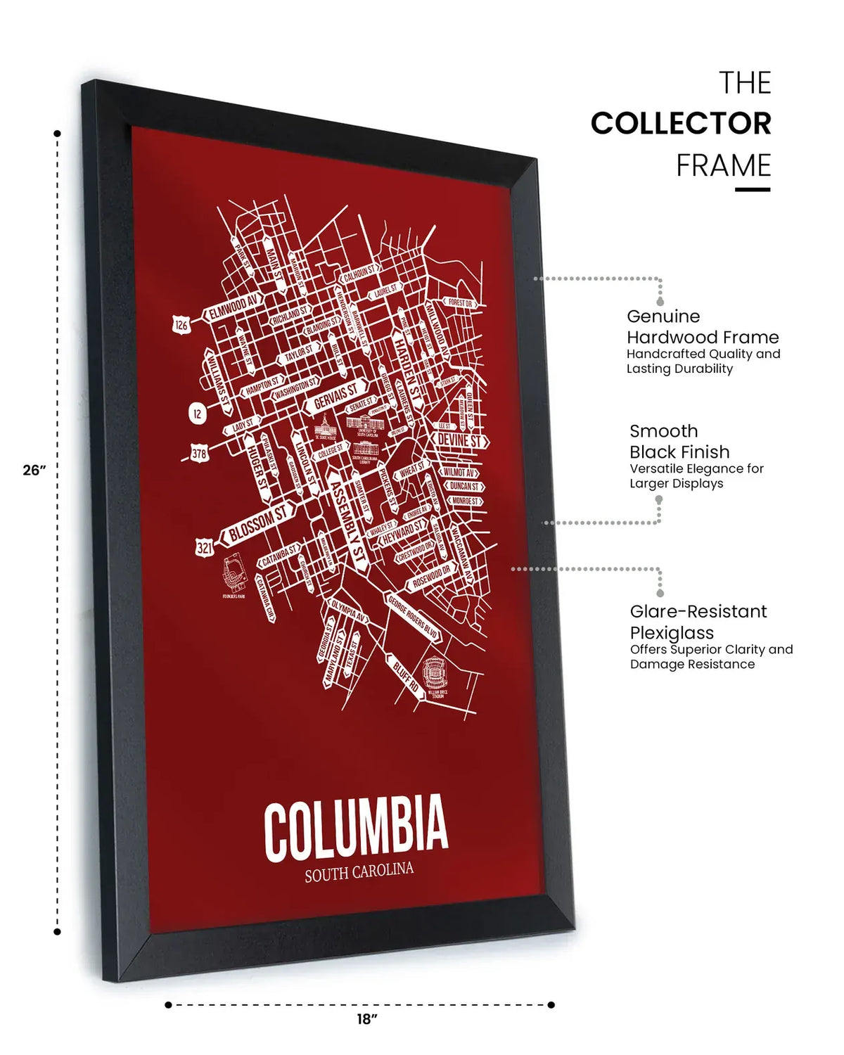 Columbia, South Carolina street map 11