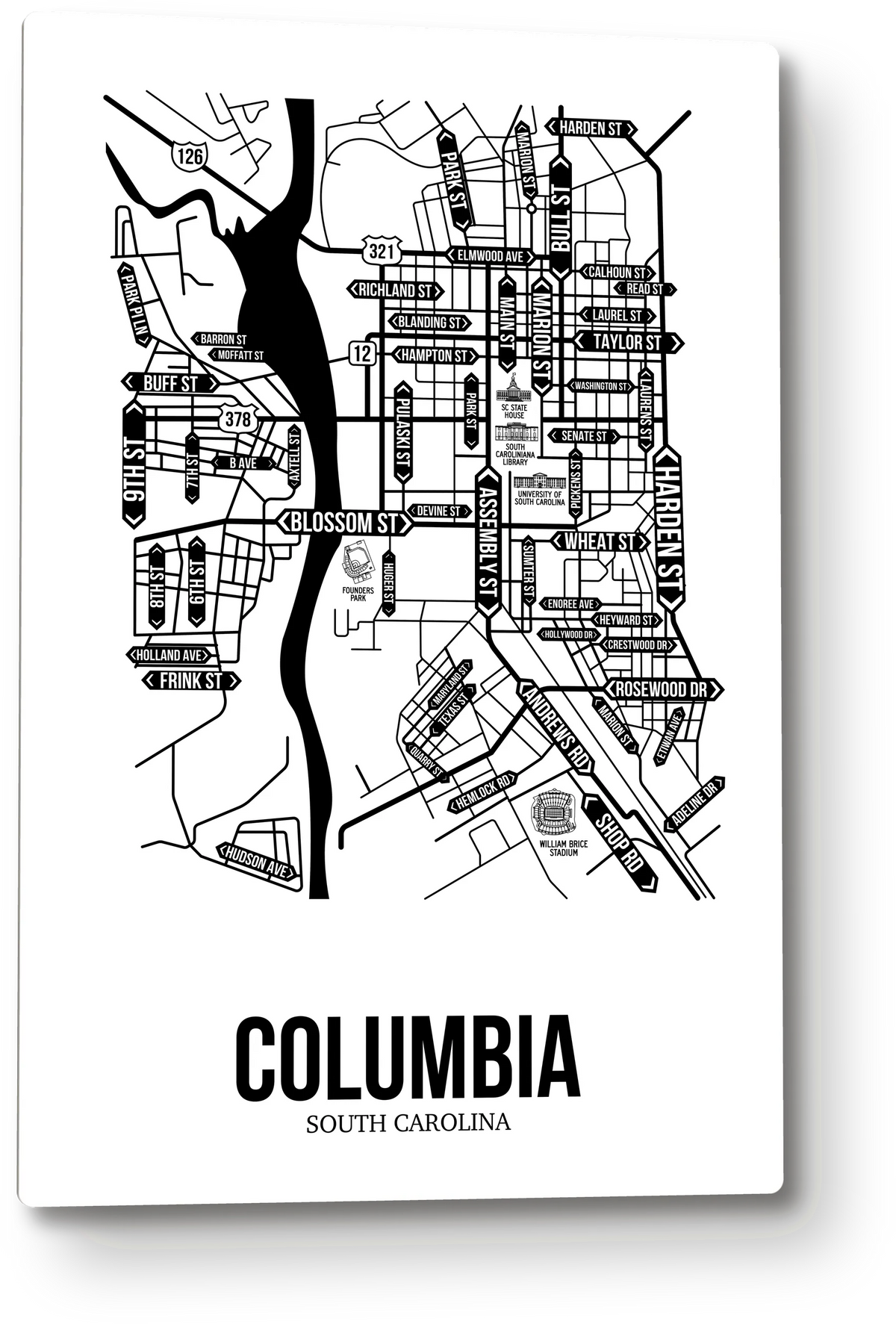 Columbia, South Carolina street map 7