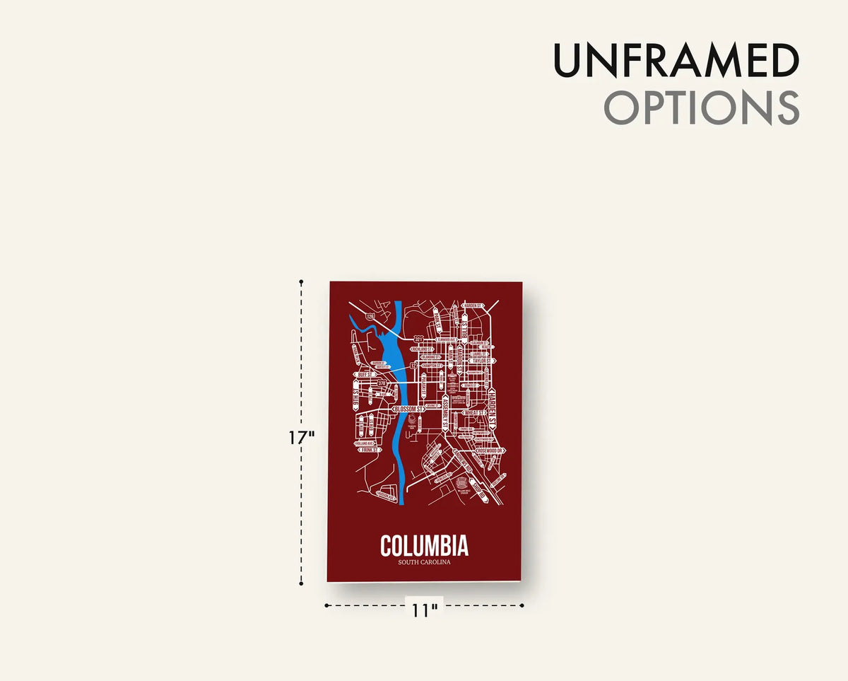 Columbia, South Carolina street map 16