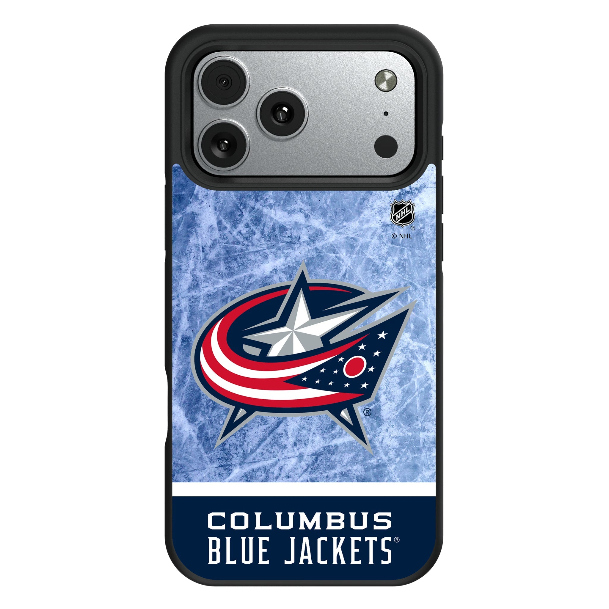 Columbus Blue Jackets Ice Wordmark Bump Phone Case 10