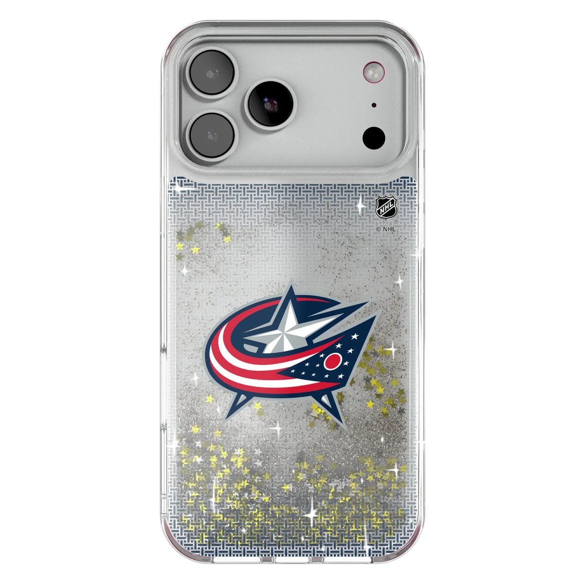 Columbus Blue Jackets Linen Glitter Phone Case 19
