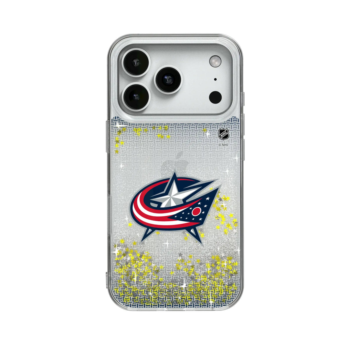 Columbus Blue Jackets Linen Glitter Phone Case 18