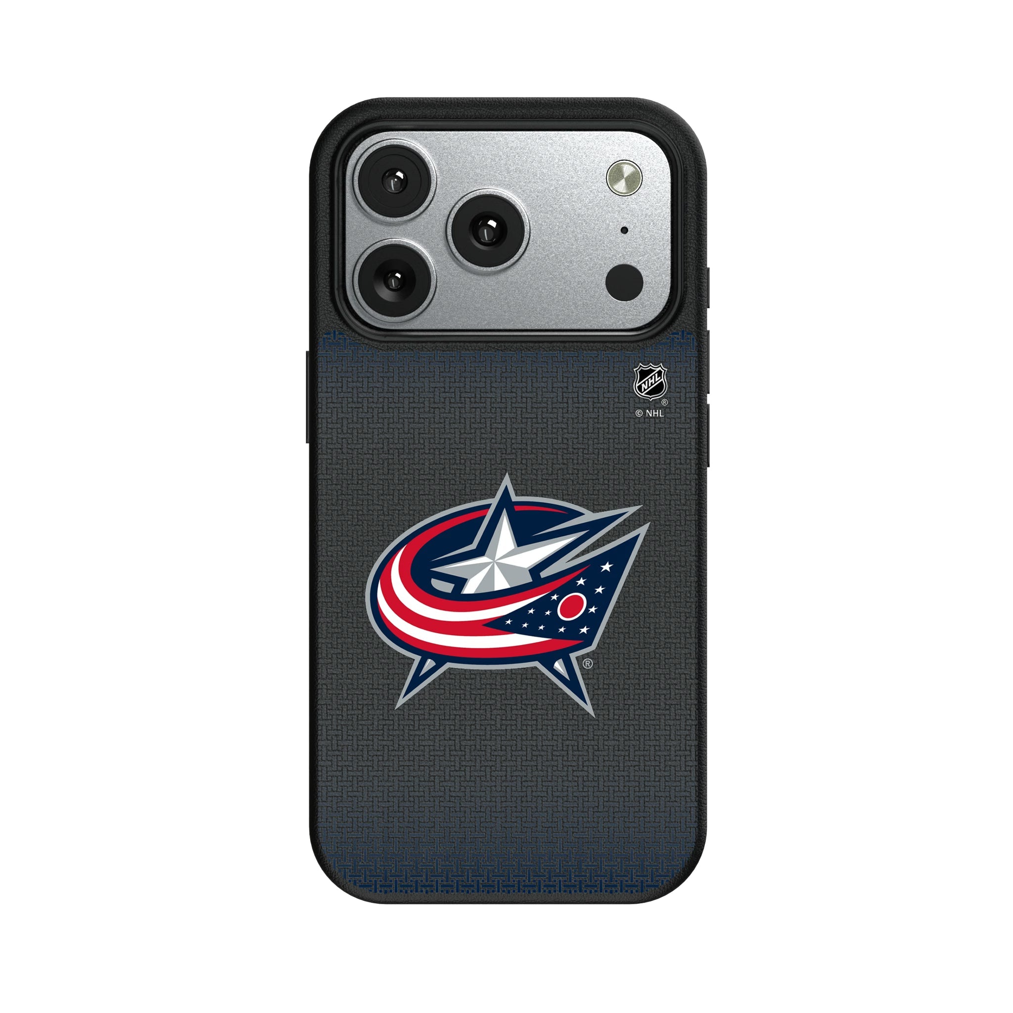 Columbus Blue Jackets Linen MagSafe Compatible Phone Case for Apple iPhone 9