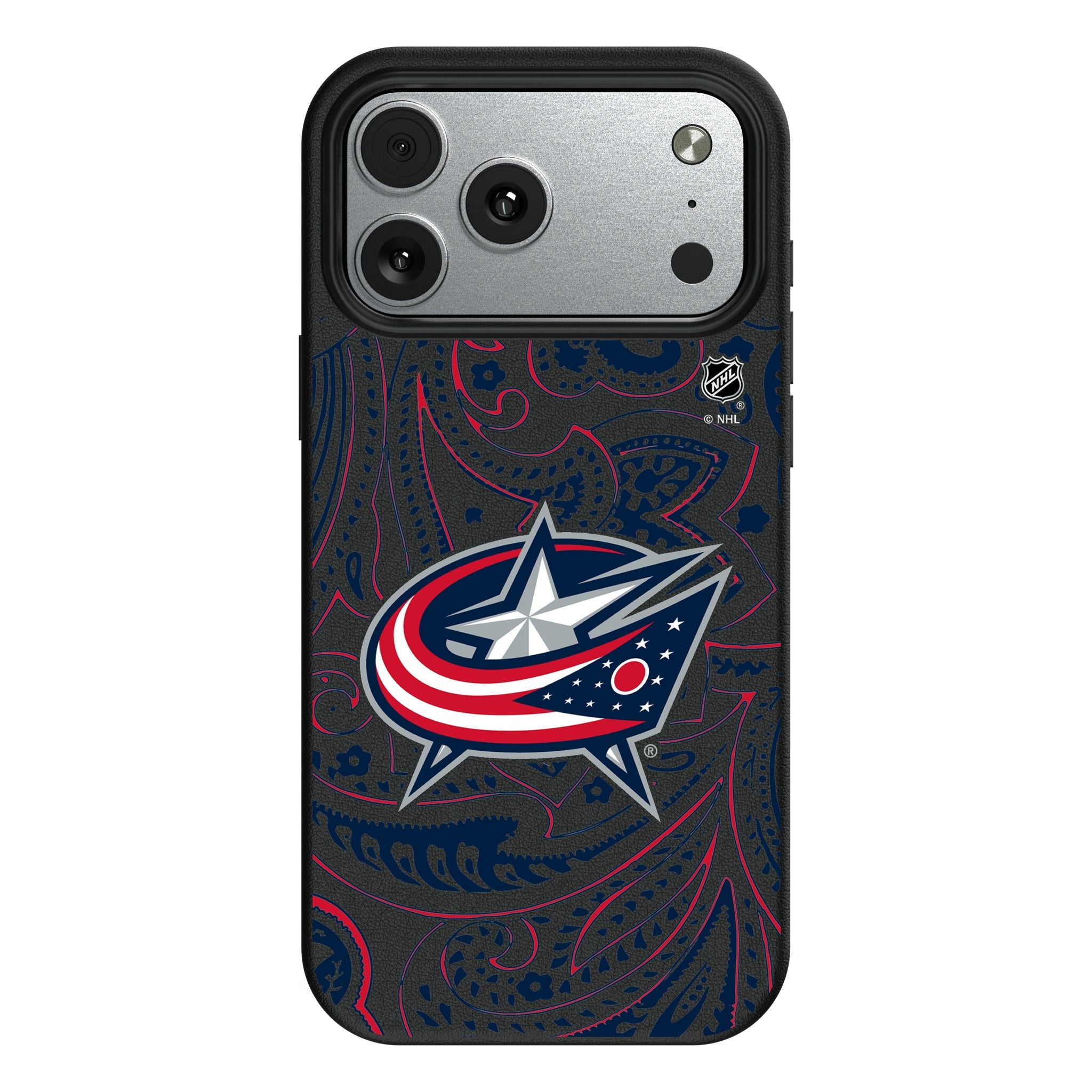 Columbus Blue Jackets Paisley MagSafe Compatible Phone Case for Apple iPhone 8