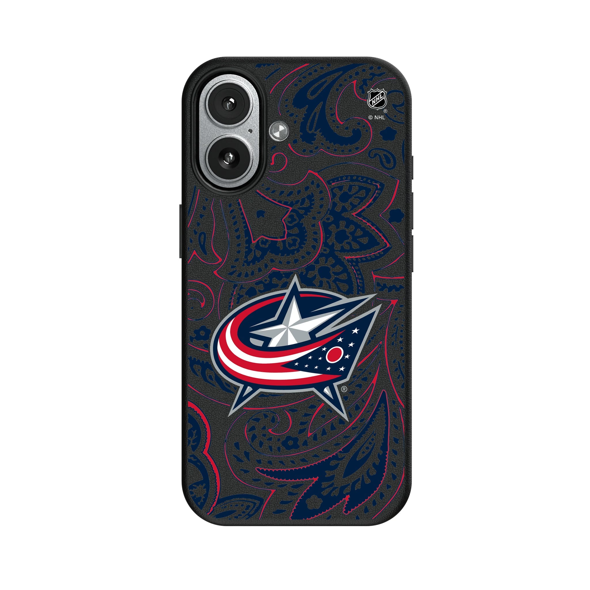 Columbus Blue Jackets Paisley MagSafe Compatible Phone Case for Apple iPhone 7
