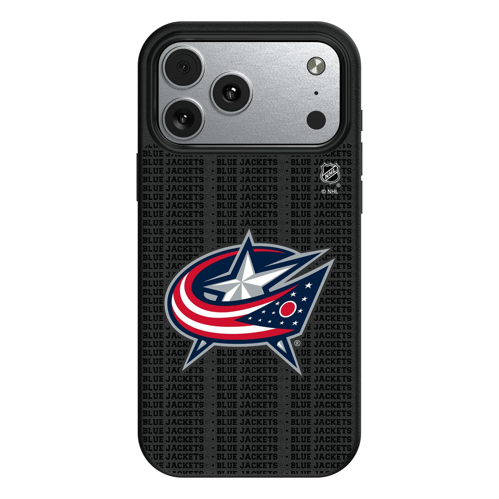 Columbus Blue Jackets Text Backdrop MagSafe Compatible Phone Case for Apple iPhone 10