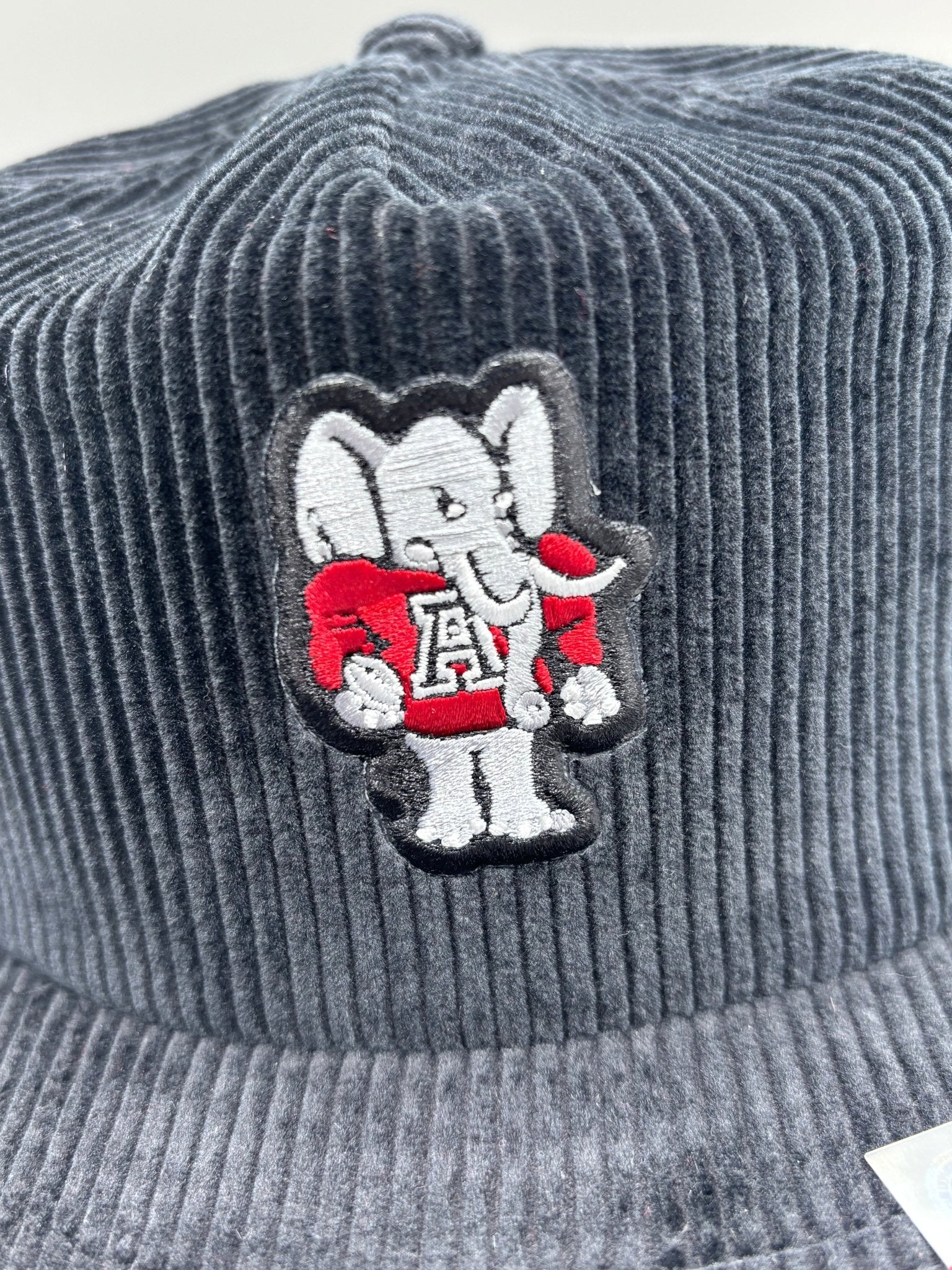 Corduroy Big Al Patch Snapback Hat - Black 3
