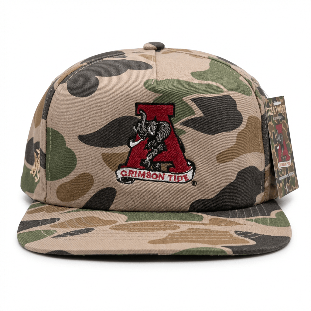 Crimson Classic Snapback Hat - Tide & Timber Collection (Vol. 1)