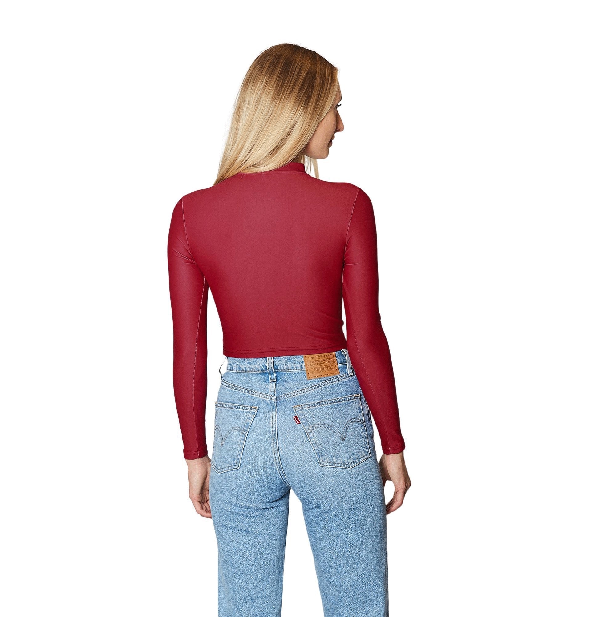 Indiana Hoosiers Crimson Mock Neck Top | lojobands