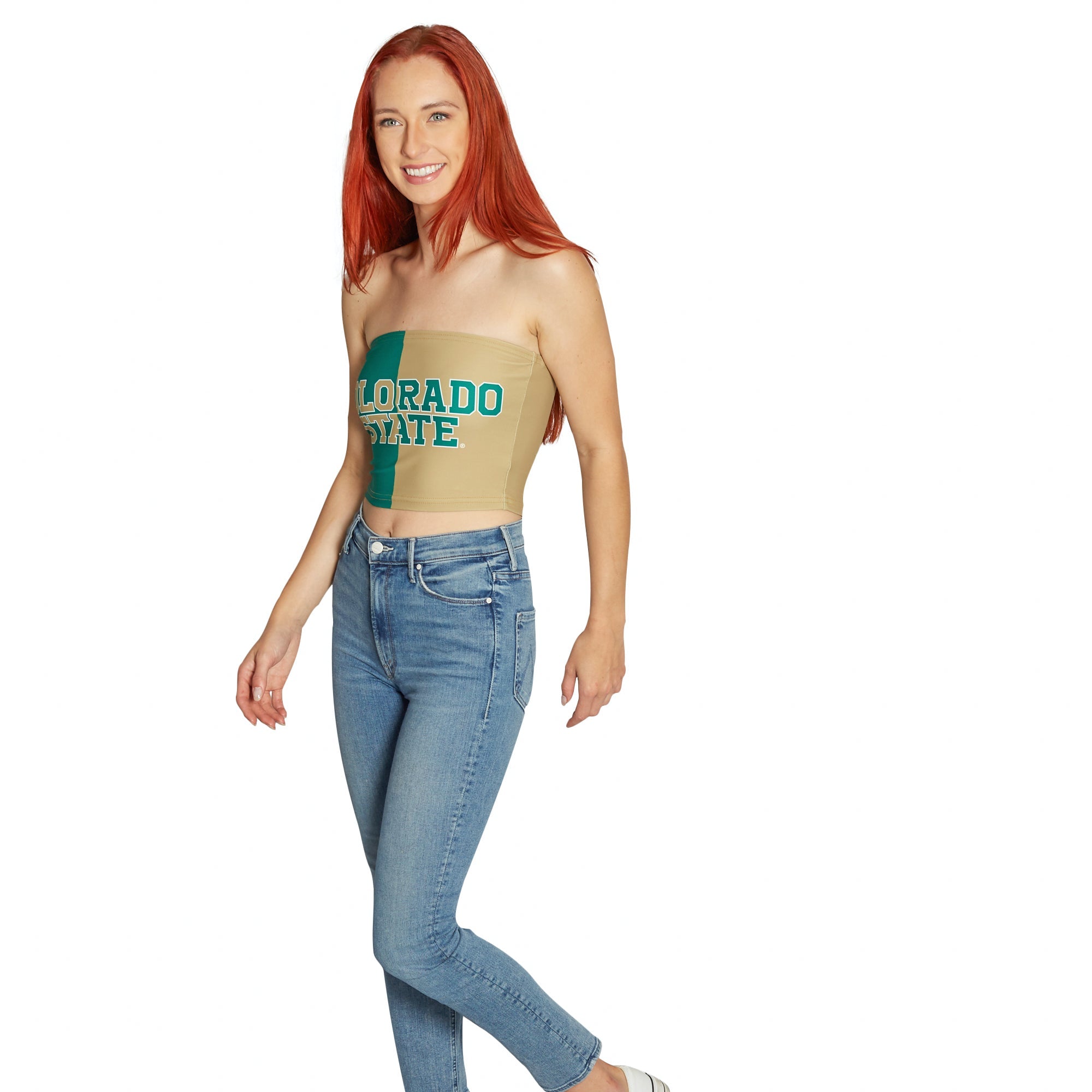 Colorado State Two Tone Tube Top | lojobands 6