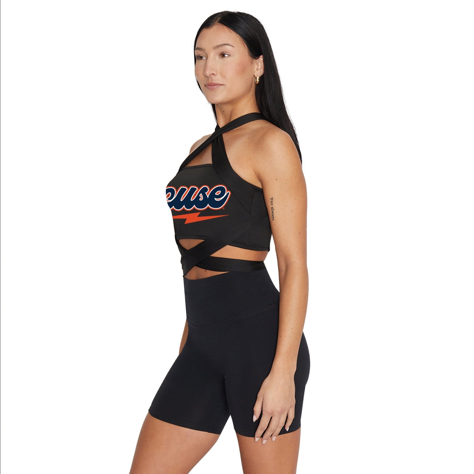 Syracuse Black Multiway Bandeau Top | lojobands