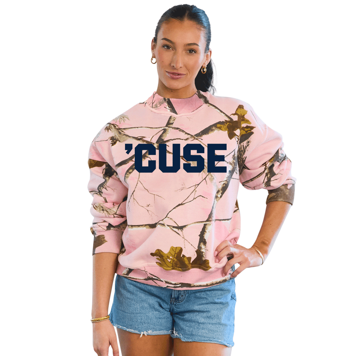 Syracuse Camo Mock Neck Sweatshirt | lojobands 1