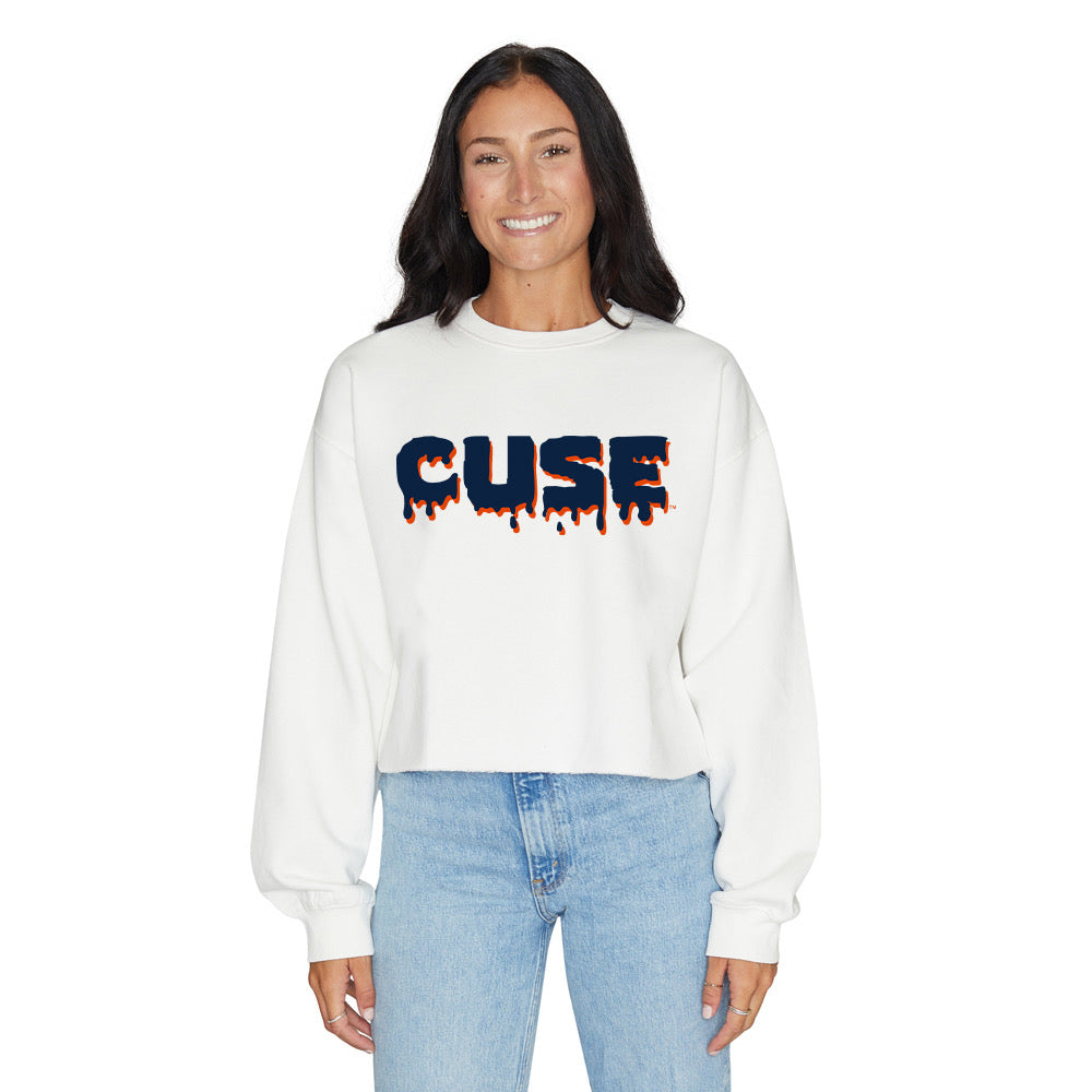 Syracuse Drip Cropped Crewneck | lojobands