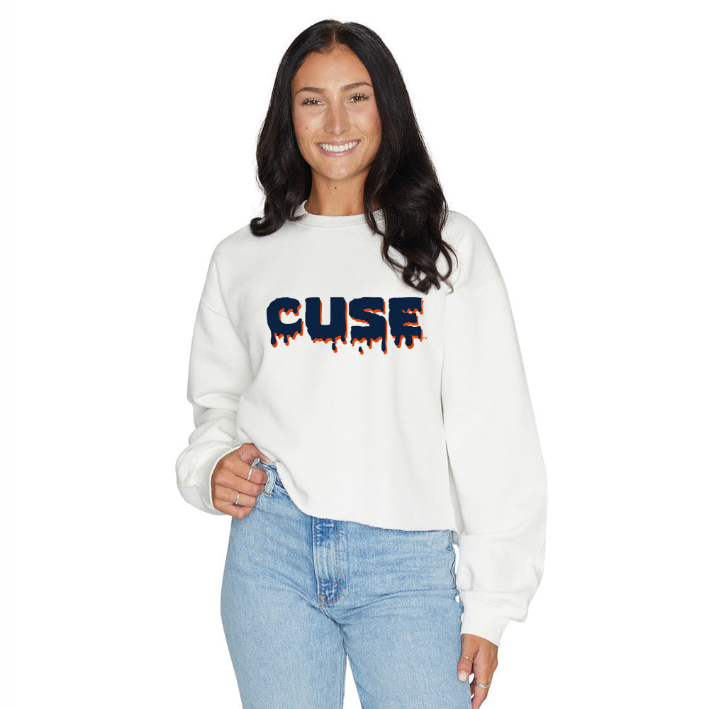 Syracuse Drip Cropped Crewneck | lojobands